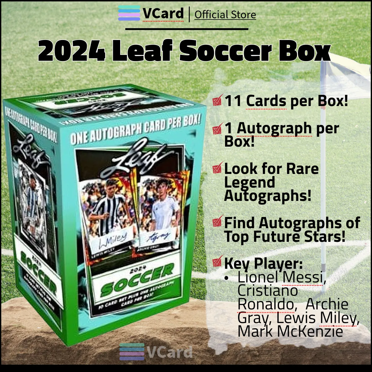2024 Leaf Soccer Box sq 2024 Leaf Soccer Box - Image 1