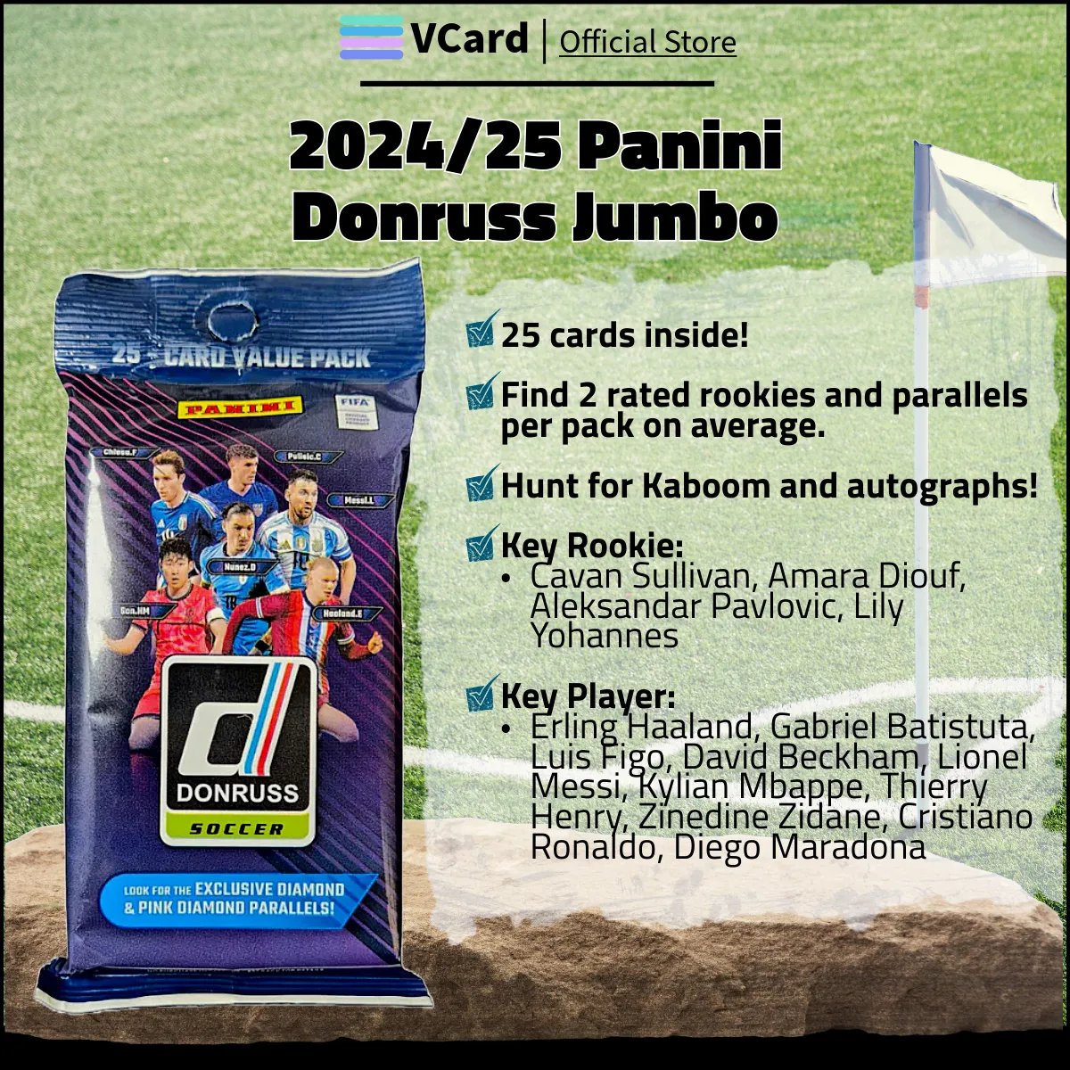 202425 Panini Donruss Soccer Jumbo sq 2024/25 Panini Donruss Soccer Jumbo - Image 1