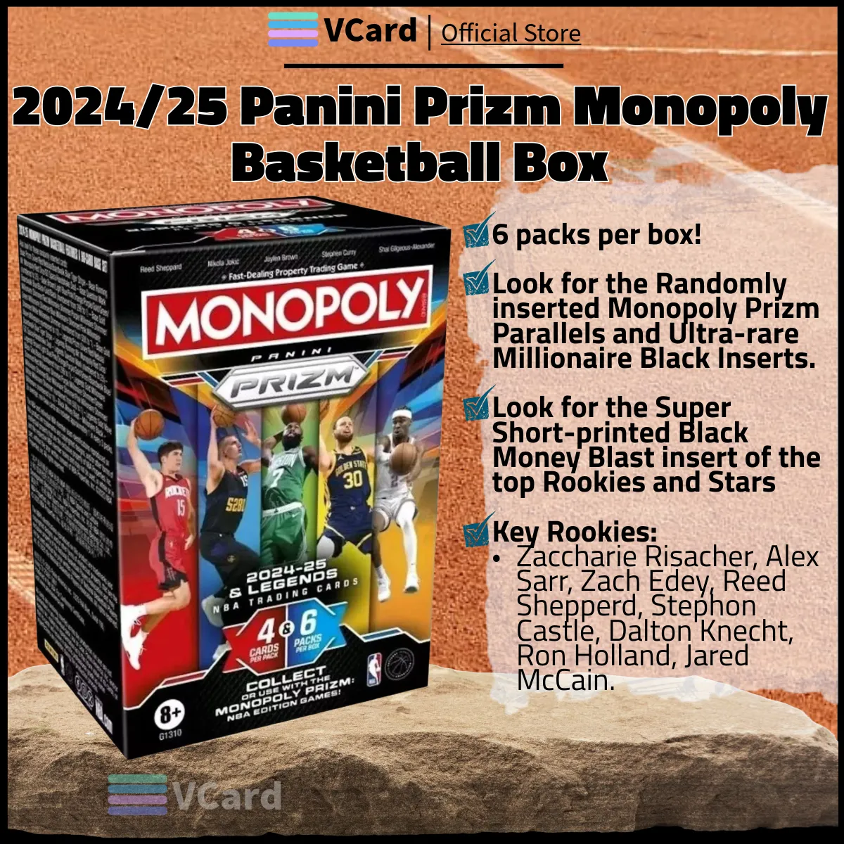 202425 Panini Prizm Monopoly Basketball Box sq 2024/25 Panini Prizm Monopoly Basketball Box - Image 1