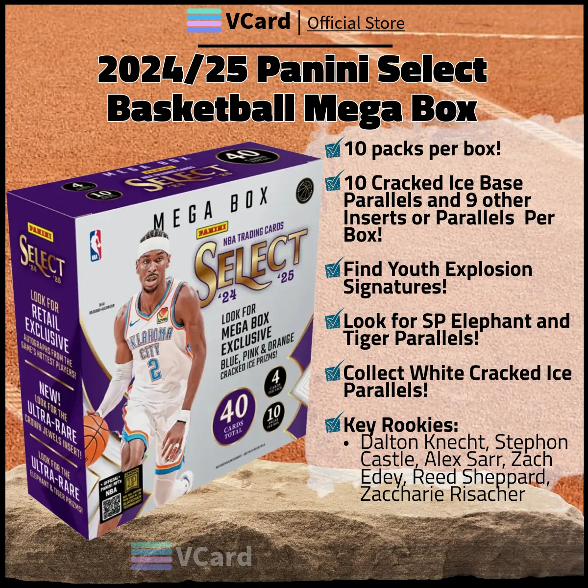 202425 Panini Select Basketball Mega Box sq 2024/25 Panini Select Basketball Mega Box - Image 1