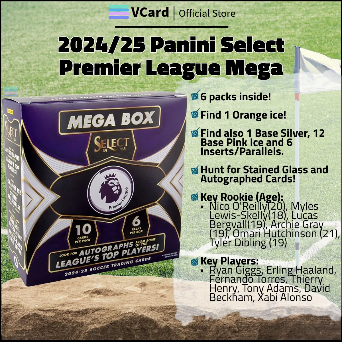 202425 Panini Select Premier League Soccer Mega sq 2024/25 Panini Select Premier League Soccer Mega Box - Image 1