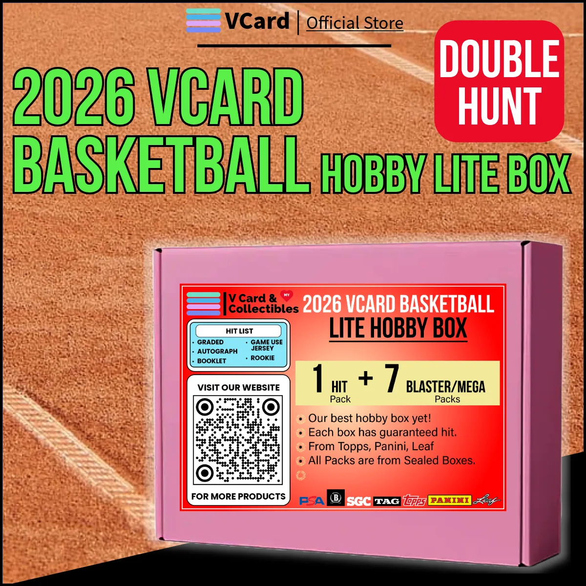 2026 VCARD Basketball v3 Lite Hobby Box sq 2026 VCARD Basketball Hobby Box (v3 Lite) - Image 1