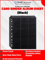 Binder Sheet: 9 Pocket Black 10 Pcs - Image 2