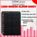 Binder Sheet: 9 Pocket Black 10 Pcs