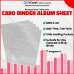 Binder Sheet: 9 Pocket Clear 10 Pcs