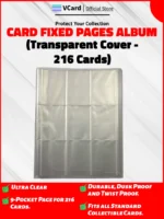 Fixed Album: 9 Pocket Clear 216 cards - Image 2