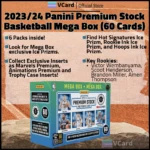 2023/24 Panini Premium Stock Basketball Mega Box (60 Cards)