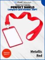 Lanyard Card Holder: 35PT Metallic Silver - Image 5