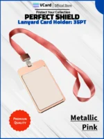 Lanyard Card Holder: 35PT Metallic Silver - Image 6